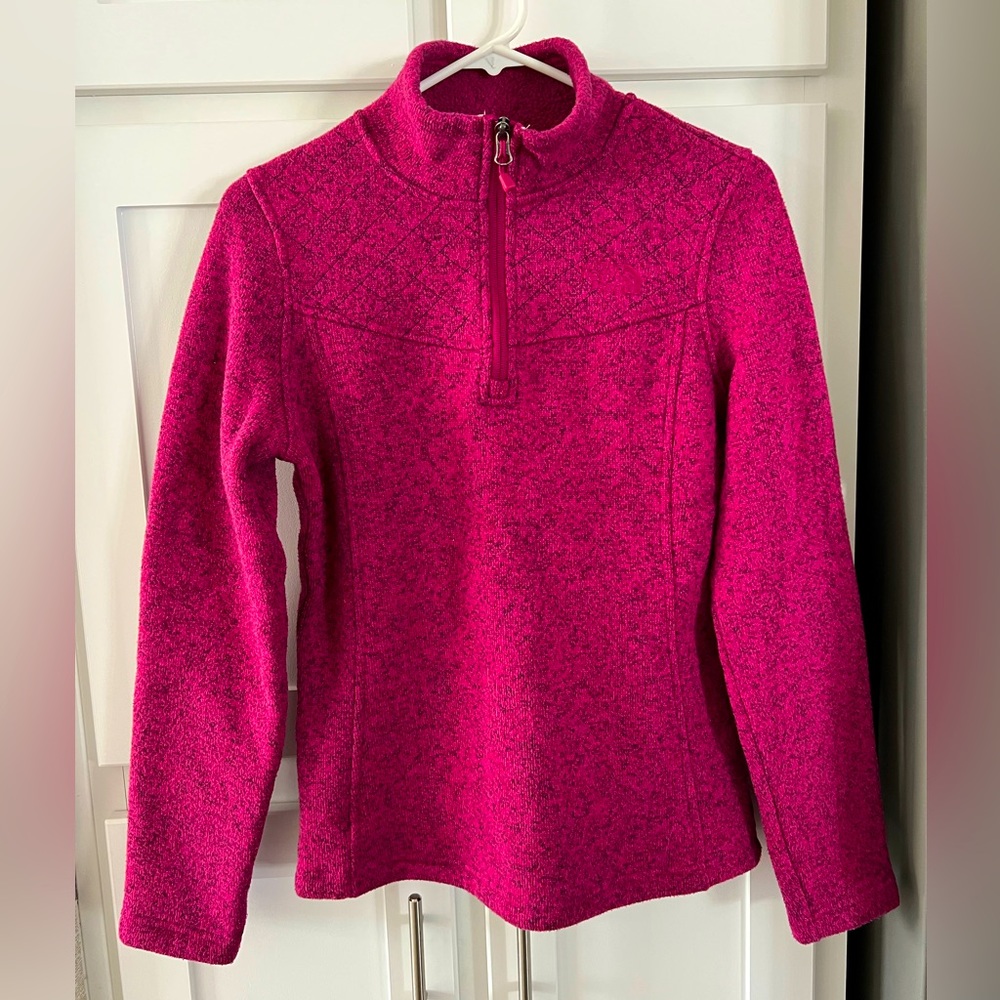 The North Face Fuschia Thick 1/4 Zip S